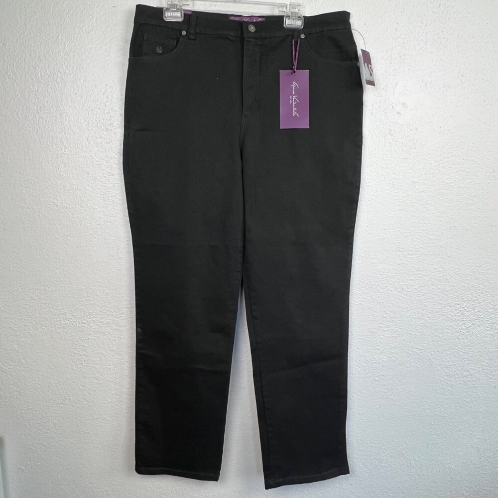 NWT Gloria Vanderbilt Women's Black Amanda Classic Fit Stretch Jeans Size 18